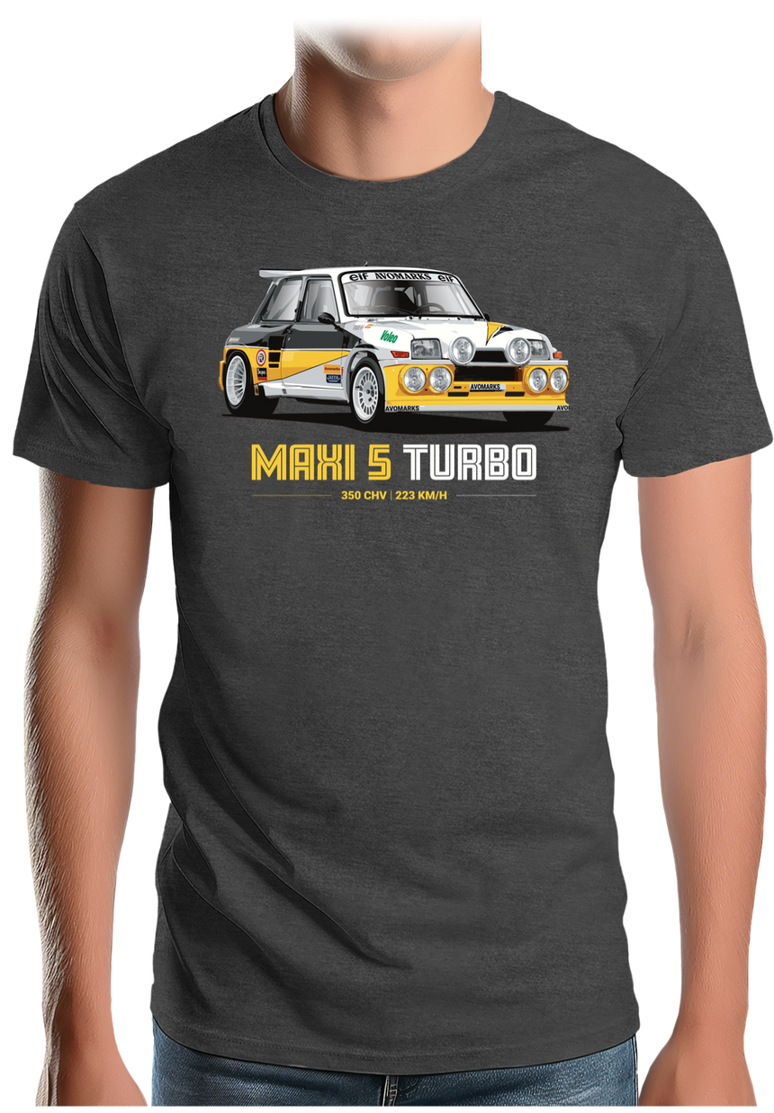 T-Shirt Homme Voiture Maxi 5 Turbo