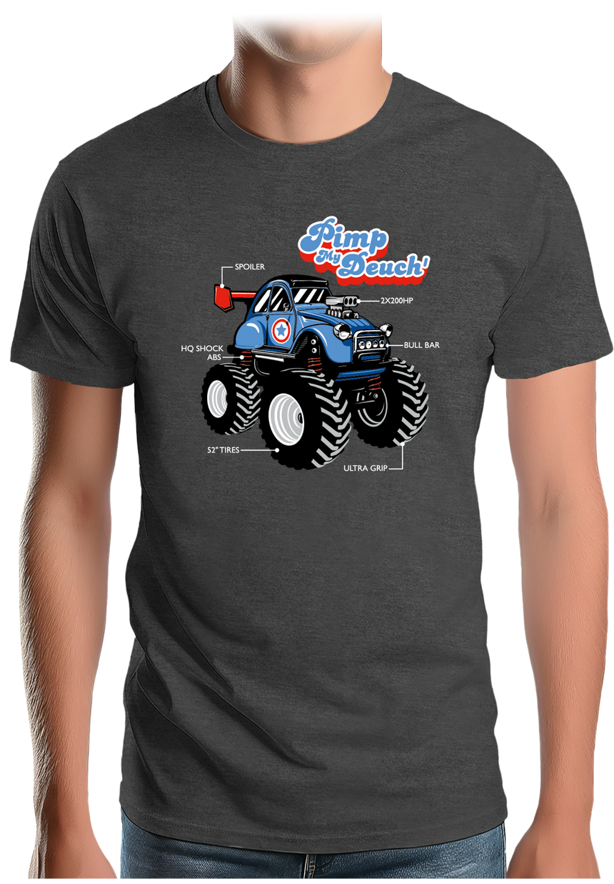 T-Shirt Homme Voiture Monster 2CV