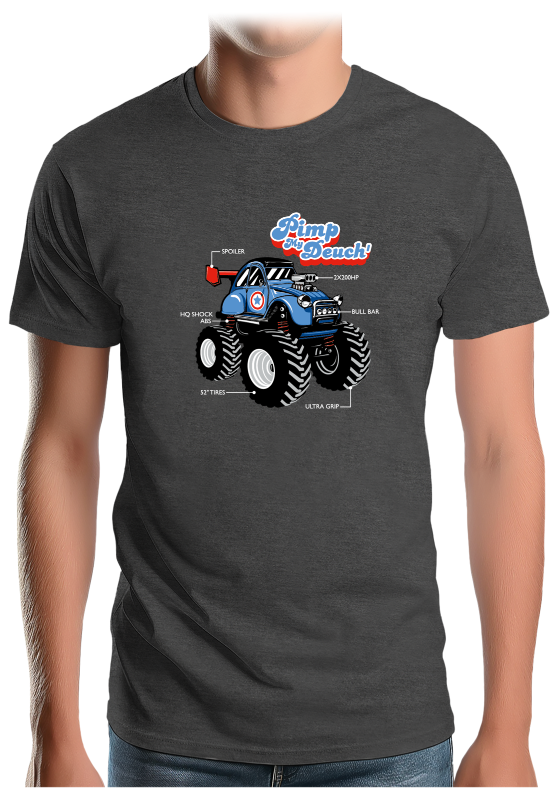 T-Shirt Homme Monster Deuch