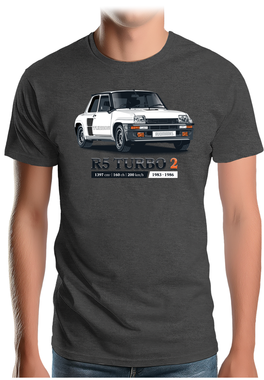 T-Shirt Homme Voiture R5 Turbo 2