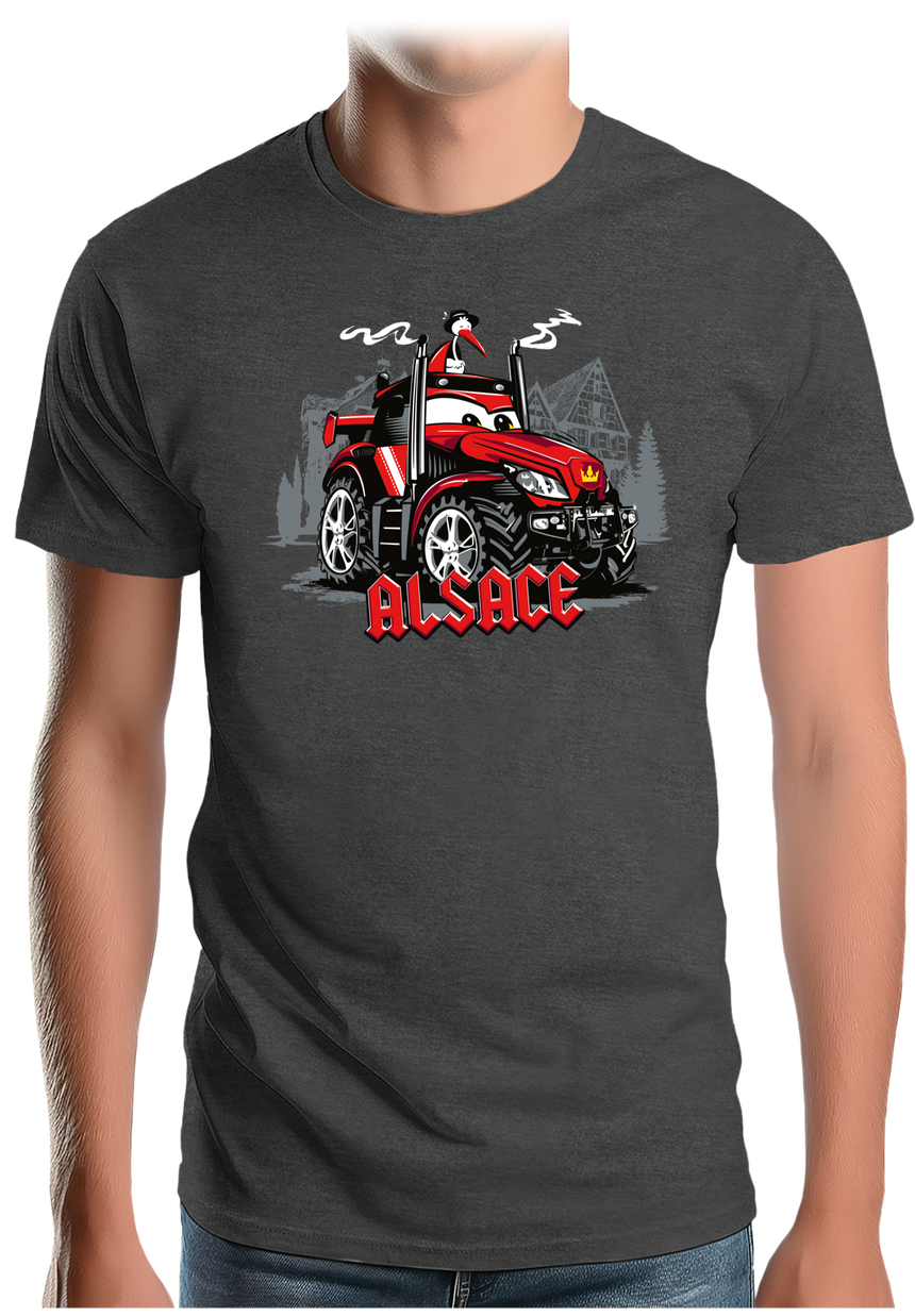 T-Shirt Homme Le Super tracteur Alsacien