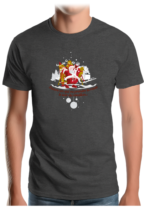 T-Shirt Homme Réveillon du père noël