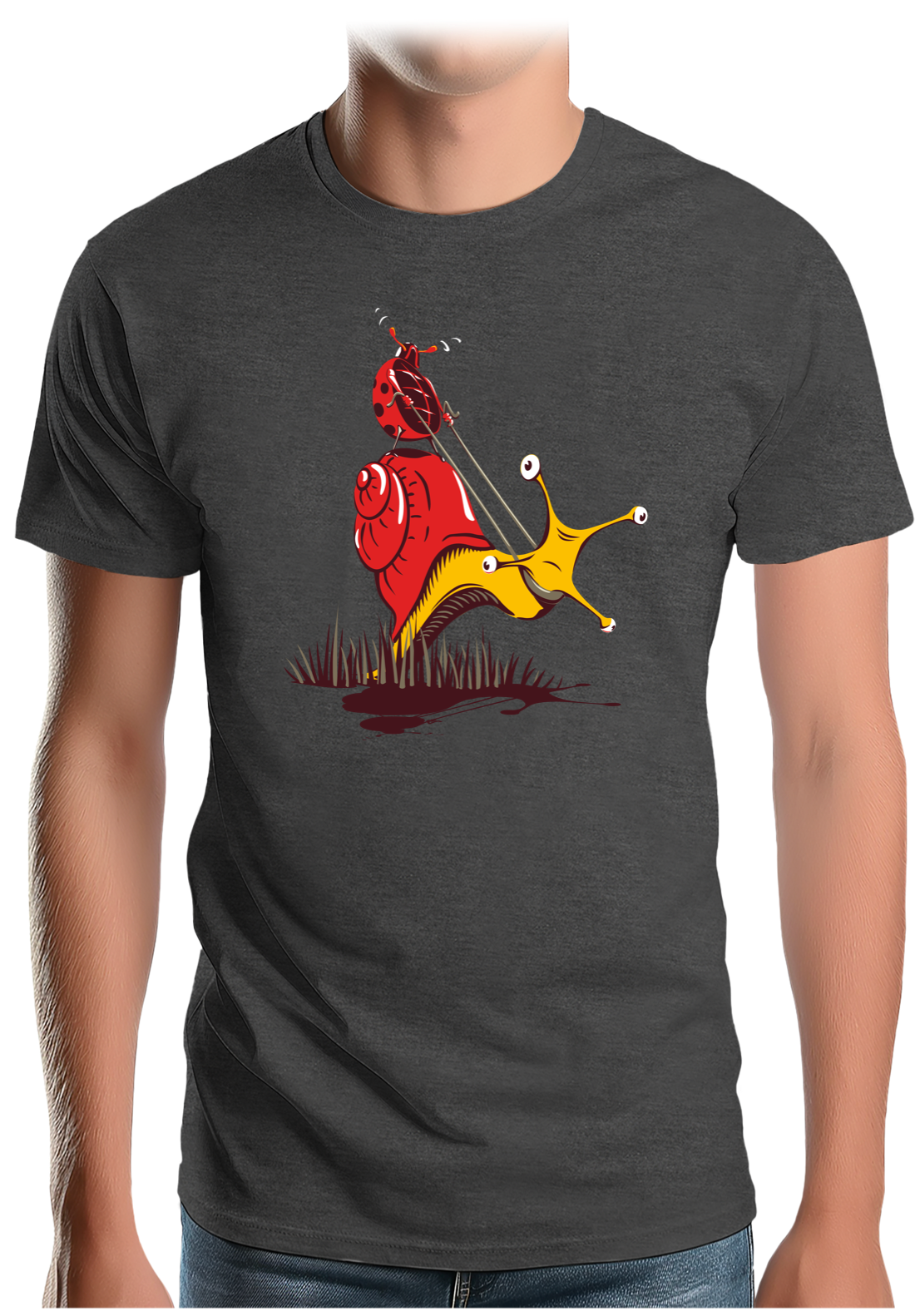 T-Shirt Homme Escargot Et Coccinelle