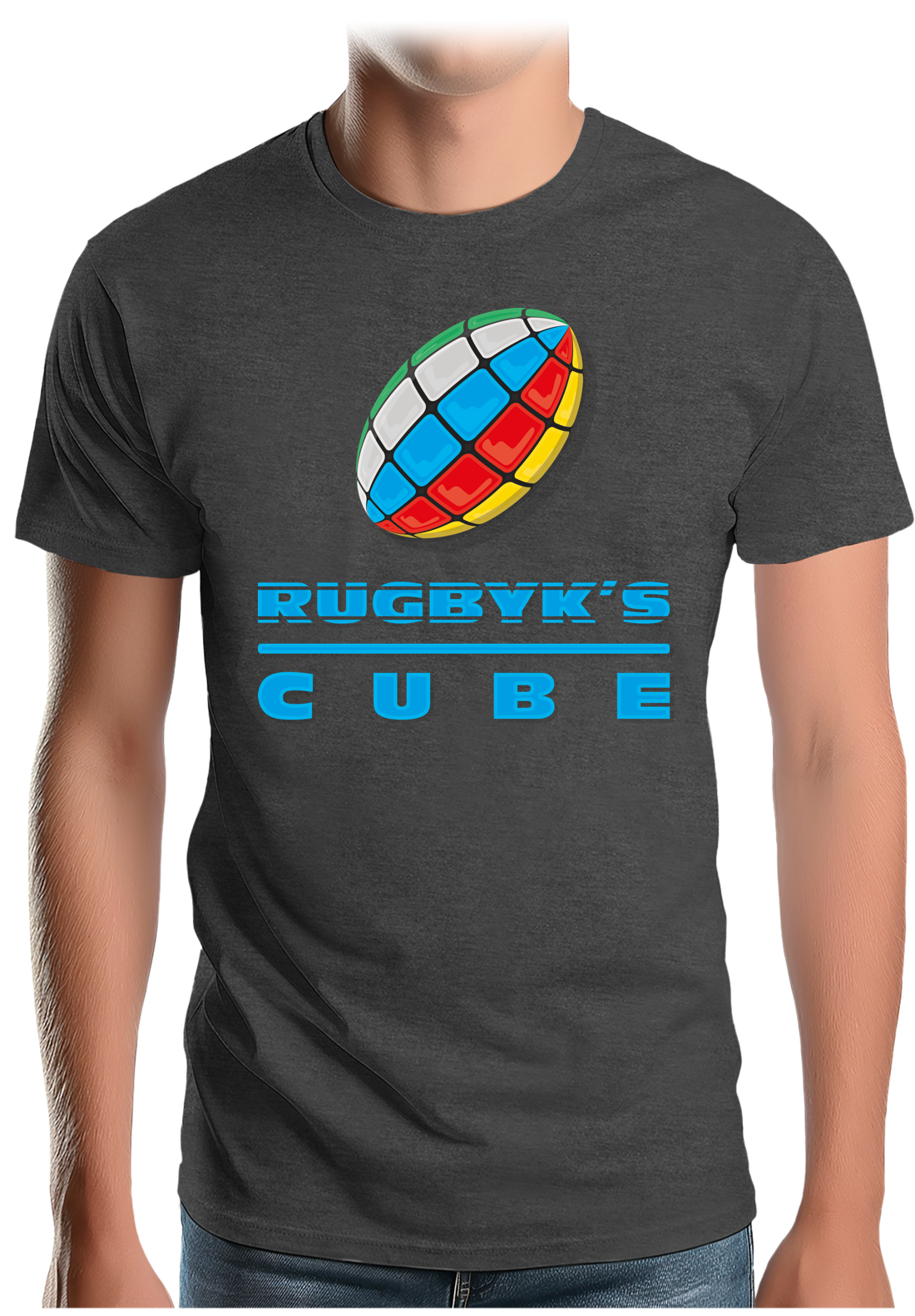 T-Shirt Homme Rugby cube