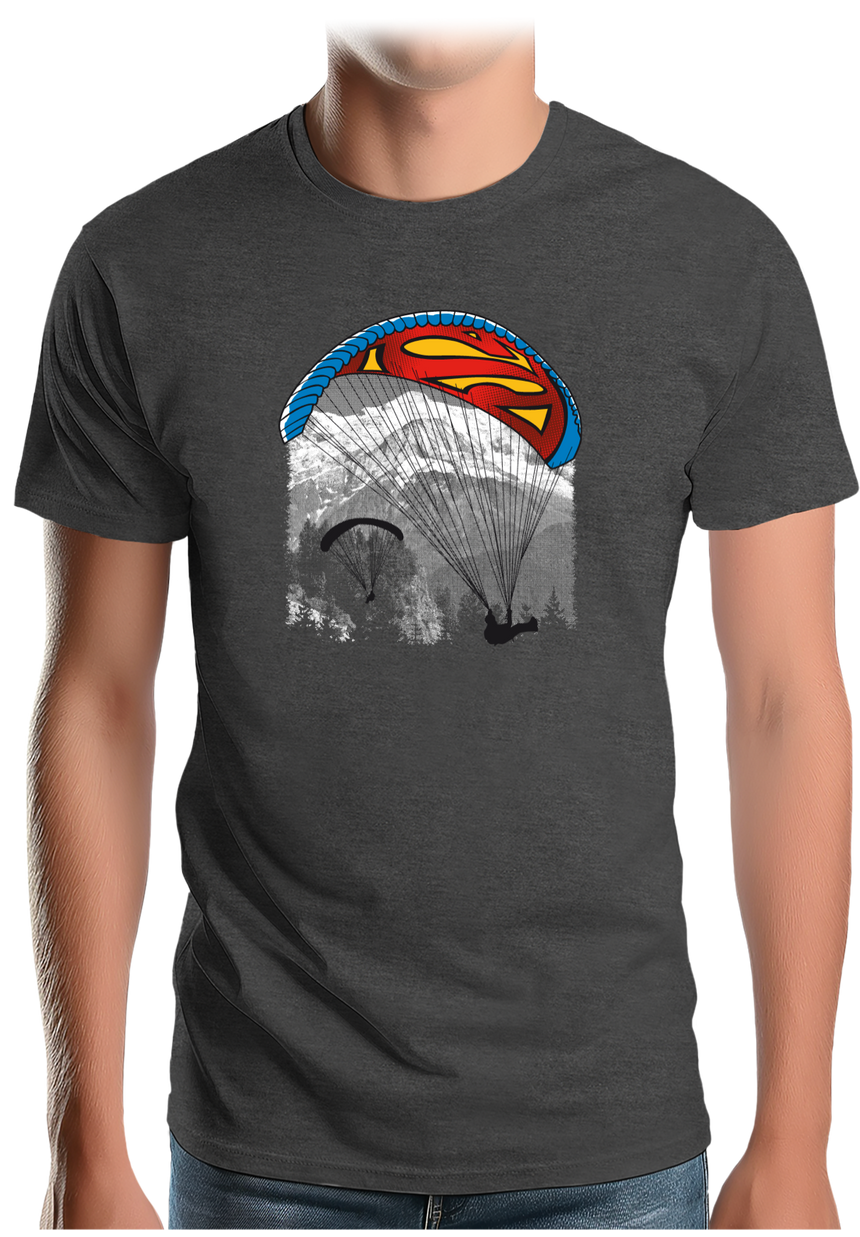 T-Shirt Homme Le super héros du parapente