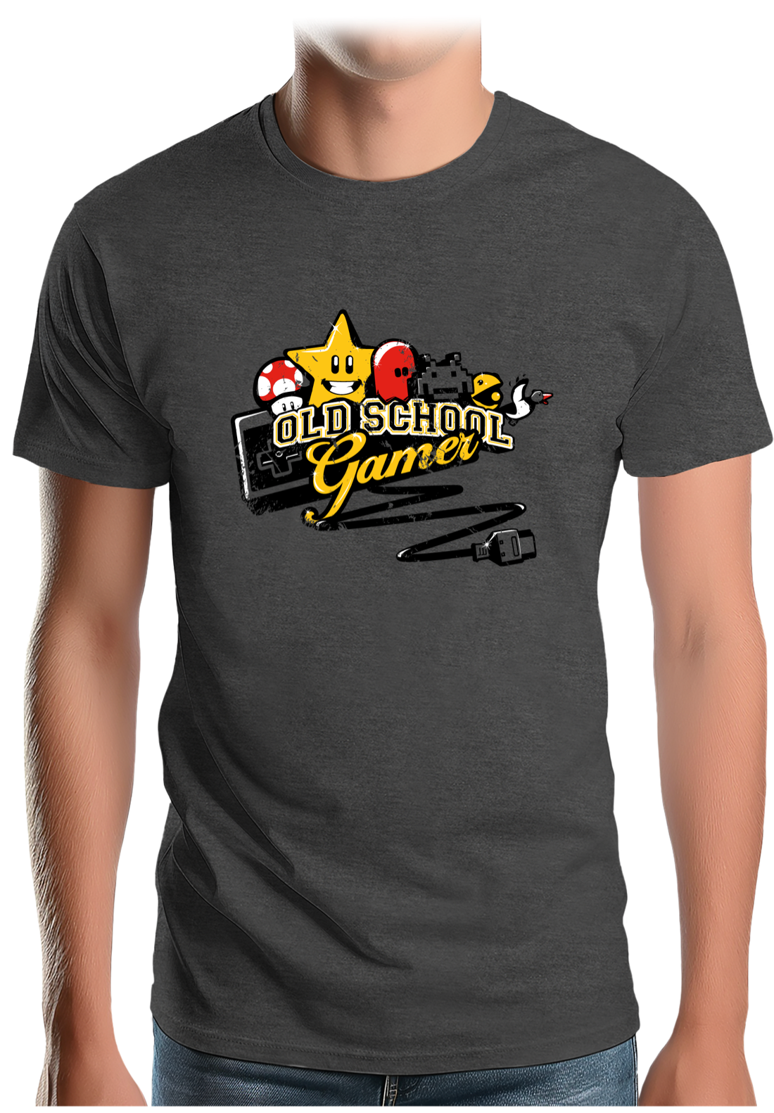 T-Shirt Homme Old School Gamer Vintage