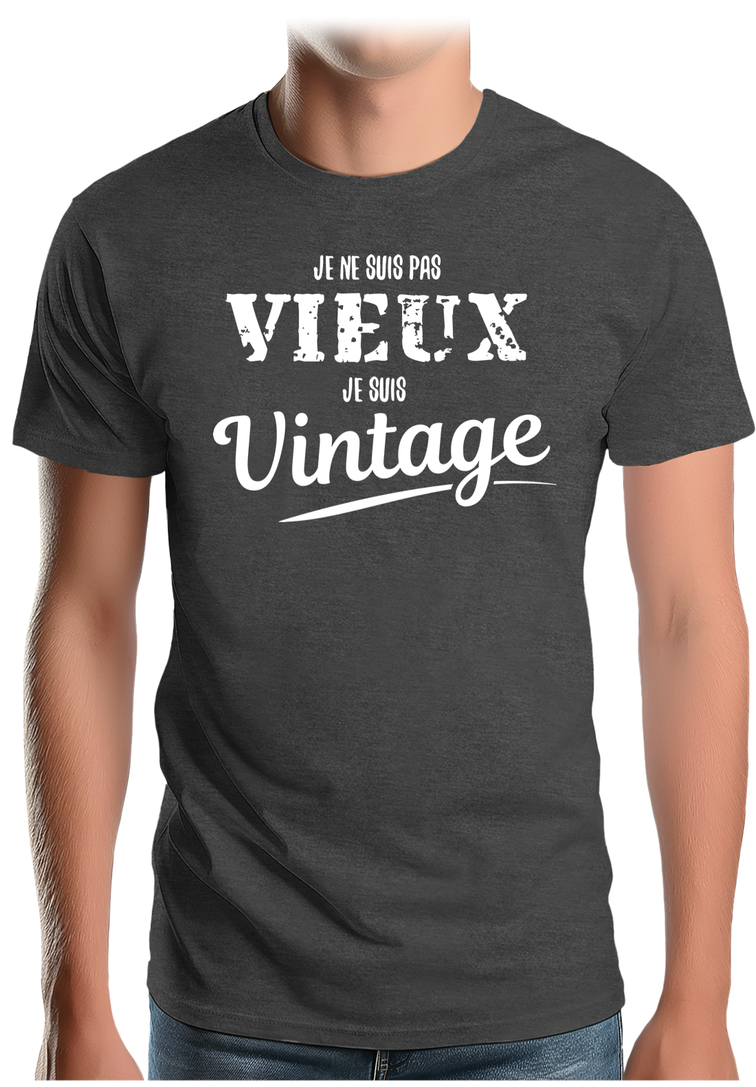 T-Shirt Homme Je ne suis pas vieux, je suis vintage