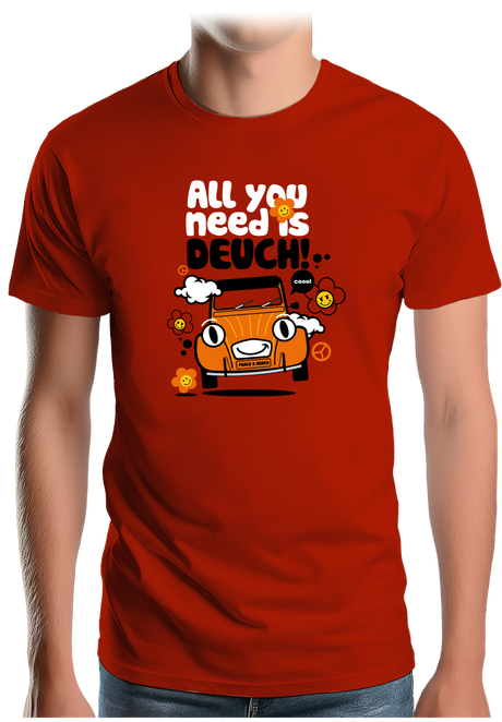 T-Shirt Homme Voiture All You Need Is Deuch