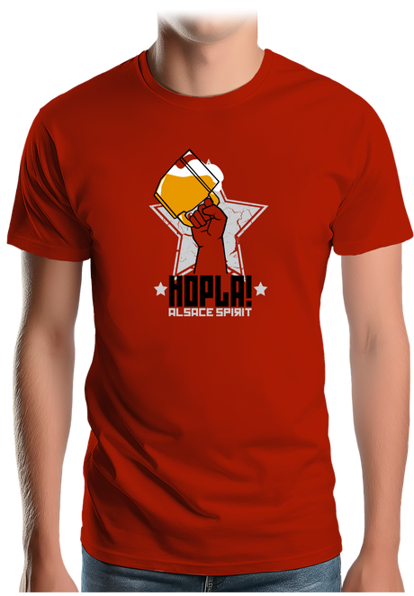 T-Shirt Homme Alcool Hopla, Alsace Spirit