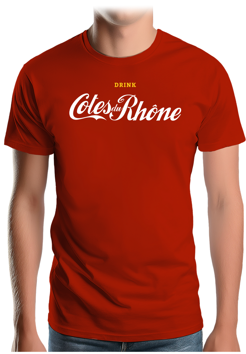 T-Shirt Homme Alcool cotes du rhone
