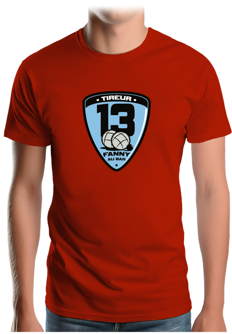 T-Shirt Homme Fanny au bar, Tireur Pétanque