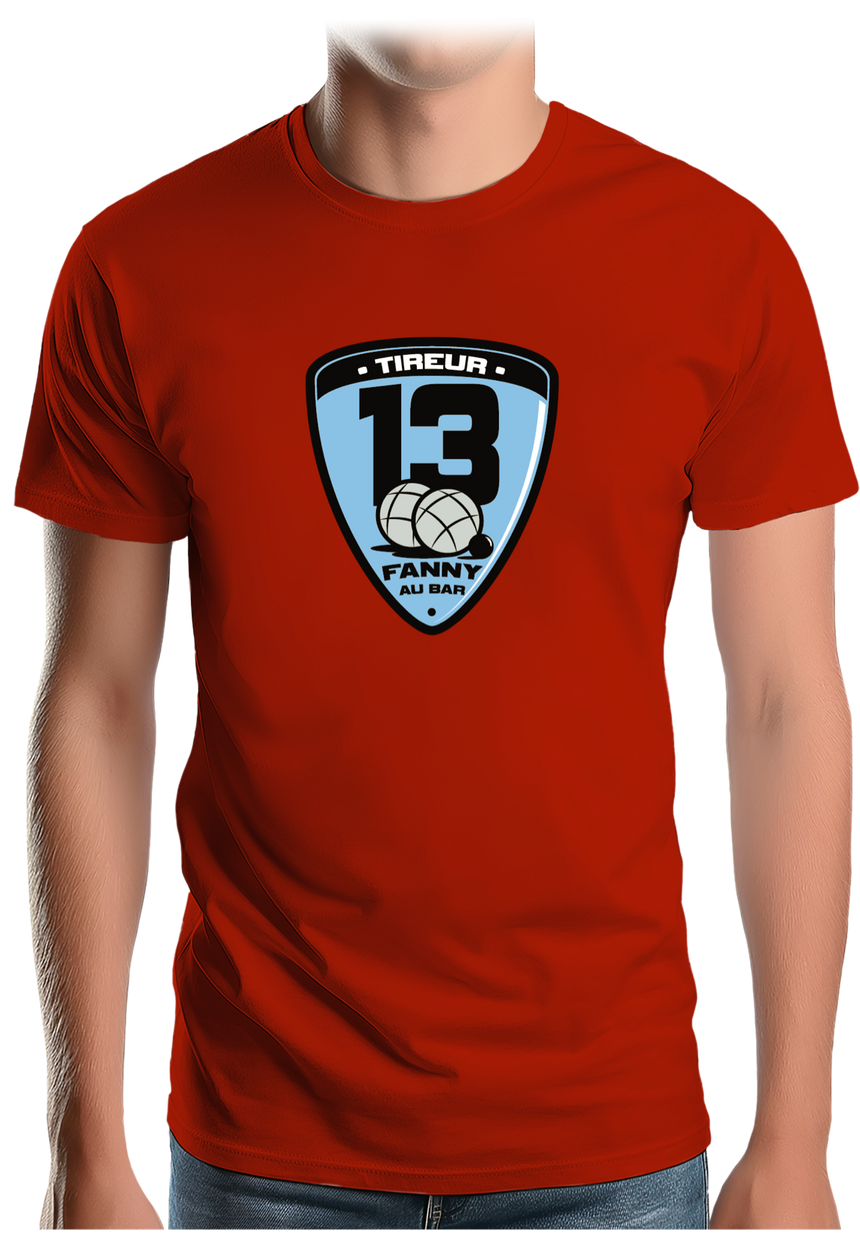 T-Shirt Homme Fanny au bar, Tireur Pétanque