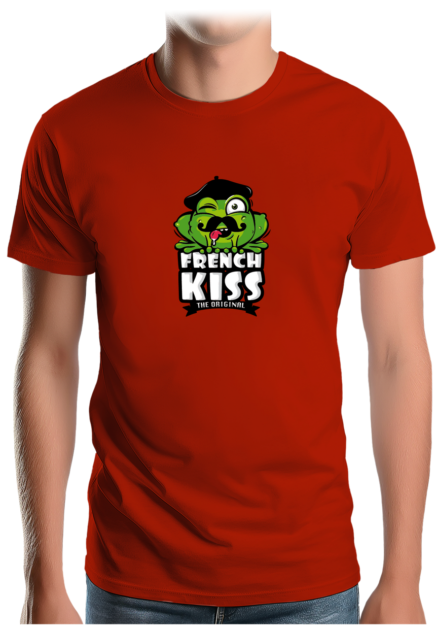 T-Shirt Homme French kiss la grenouille