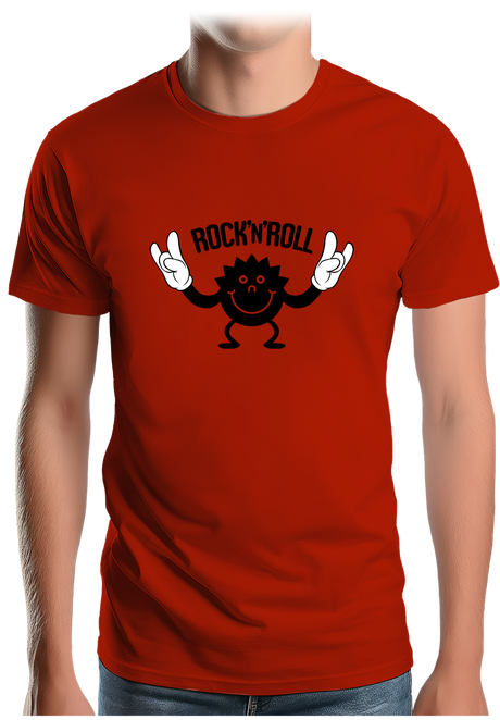 T-Shirt Homme Smile Rock'N'Roll