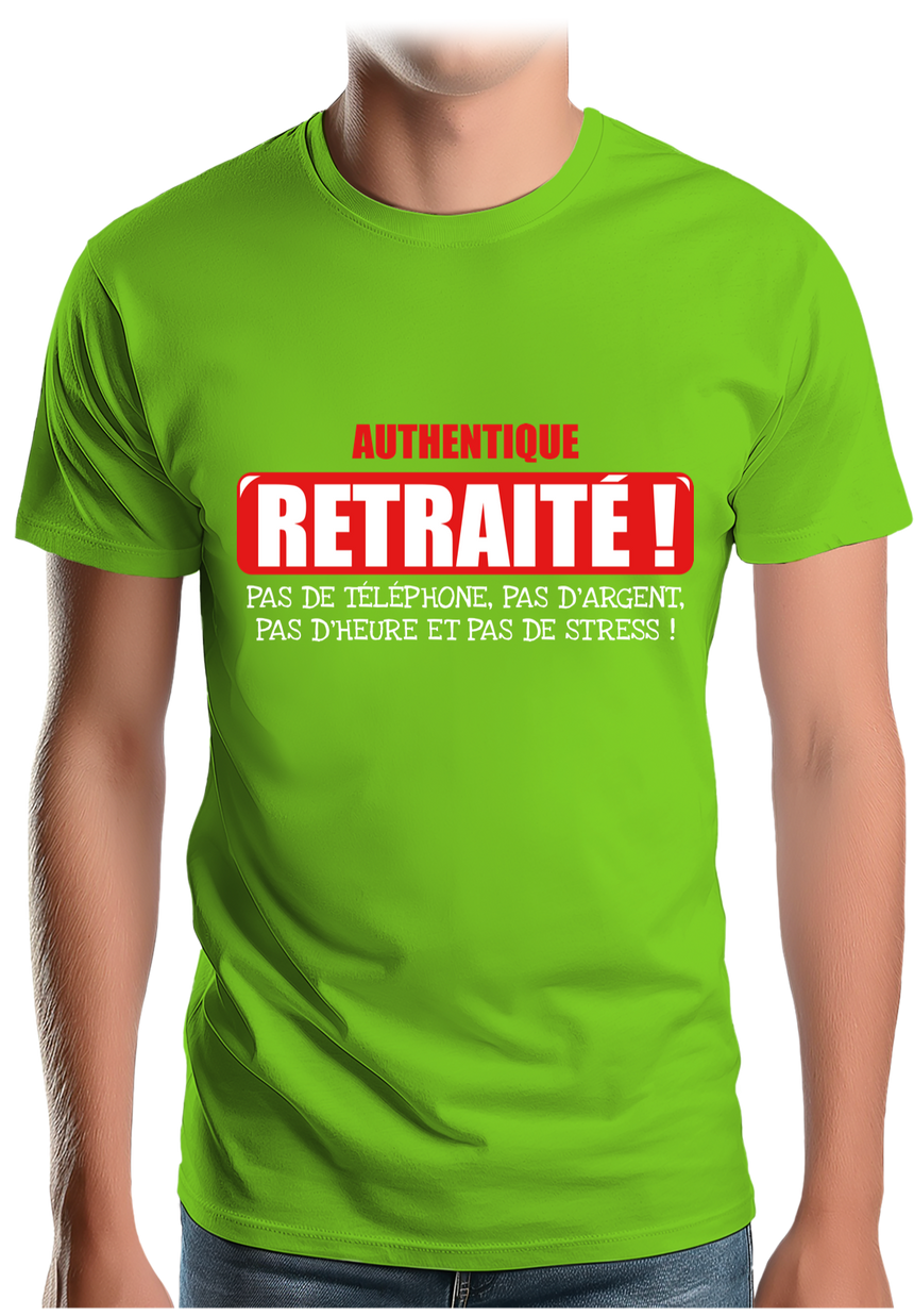 T-Shirt Homme Authentique retraité