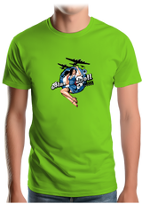 T-Shirt Homme Pin Up Avec Avion