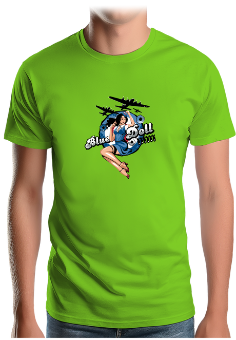 T-Shirt Homme Pin Up Avec Avion