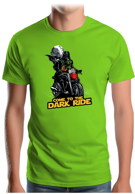 T-Shirt Homme Come to the dark ride en moto