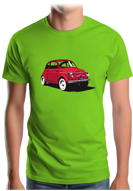 T-Shirt Homme Voiture Italienne 500 Luxe