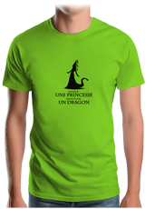 T-Shirt Homme D'épouser une princesse à vivre avec un dragon