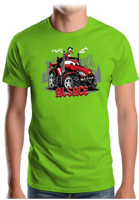 T-Shirt Homme Le Super tracteur Alsacien