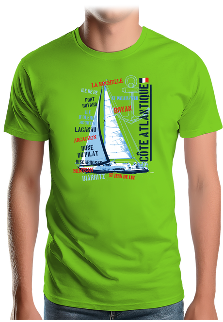 T-Shirt Homme Voilier Atlantique