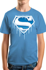 Tee-Shirt Garçon Super Froid parodie SUPERMAN