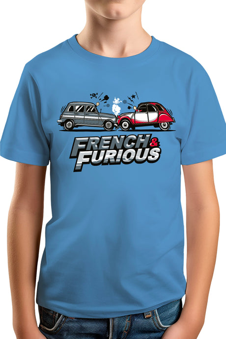T-Shirt Garçon French & Furious 4L contre deuch