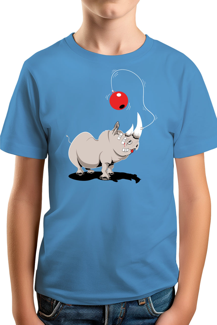 T-Shirt Garçon Rhino bilboquet boule rouge