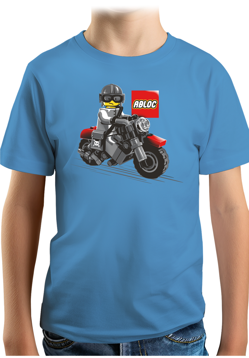 T-Shirt Garçon Moto de construction ABLOC