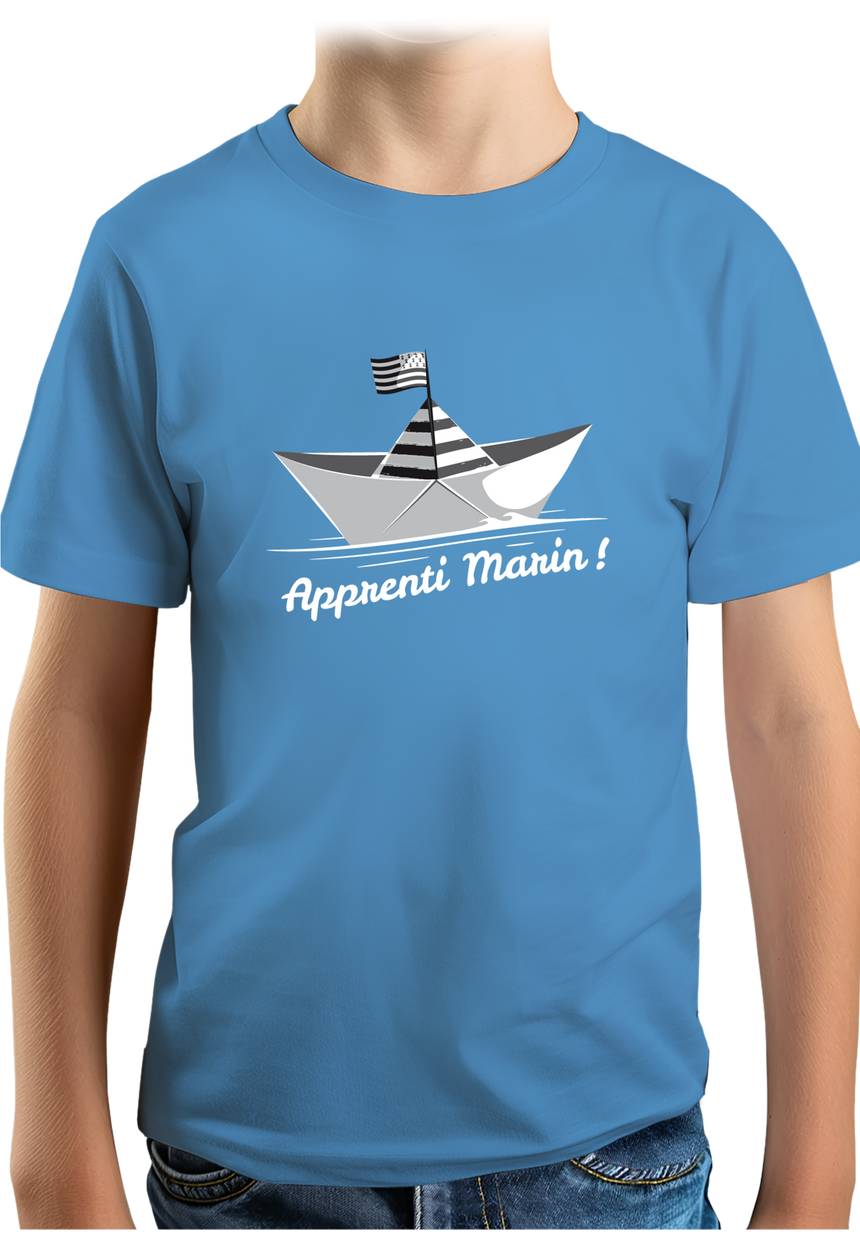 T-Shirt Garçon Petit bateau bzh apprenti marin