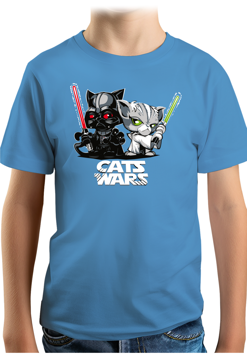 T-Shirt Garçon Cats Wars, le coté obscur des chats