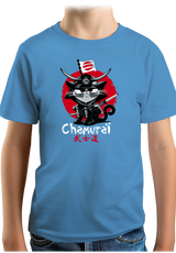 T-Shirt Garçon Chat en samouraï