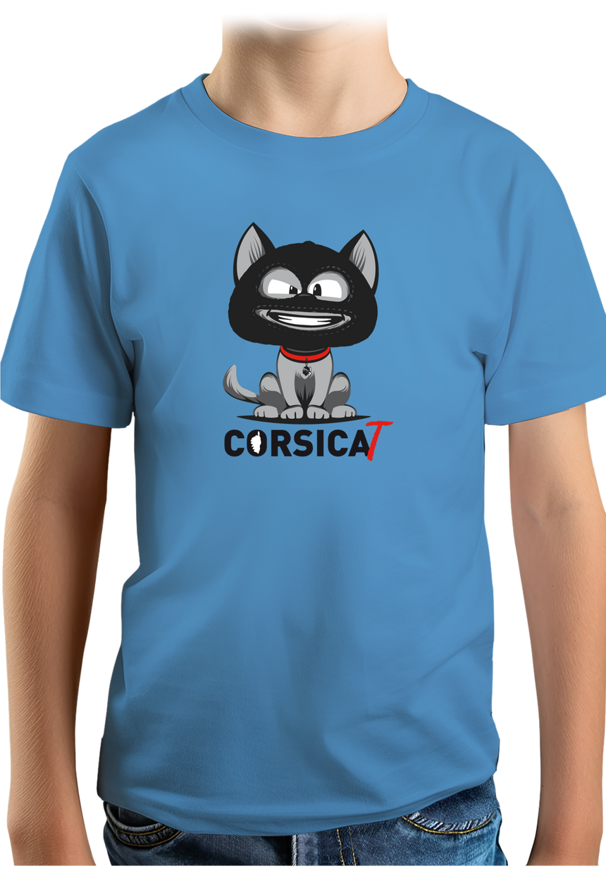T-Shirt Garçon Chat Corse cagoulé