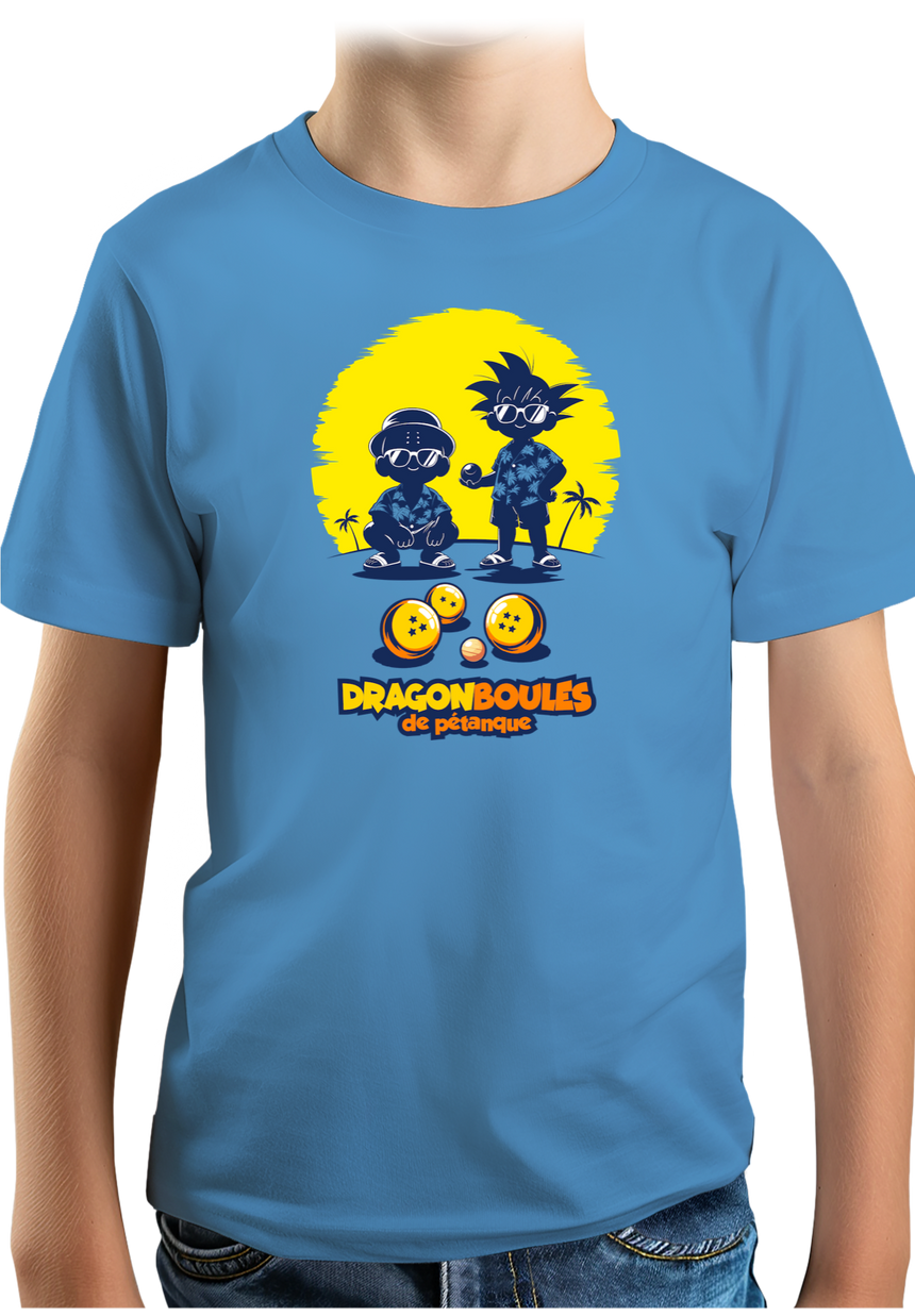 T-Shirt Garçon Dragon Boules de pétanque