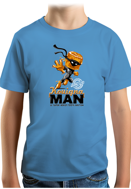 T-Shirt Garçon Kouignaman super héros breton