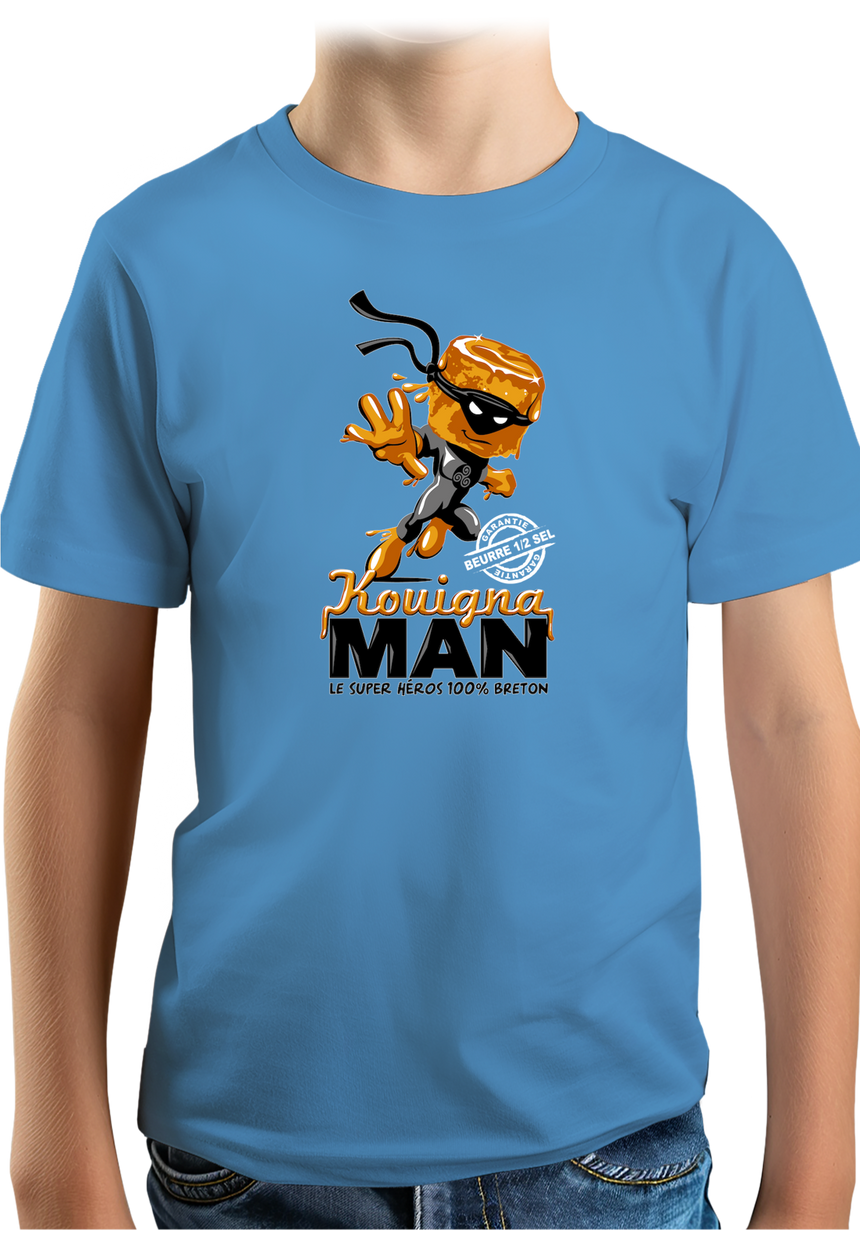 T-Shirt Garçon Kouignaman super héros breton