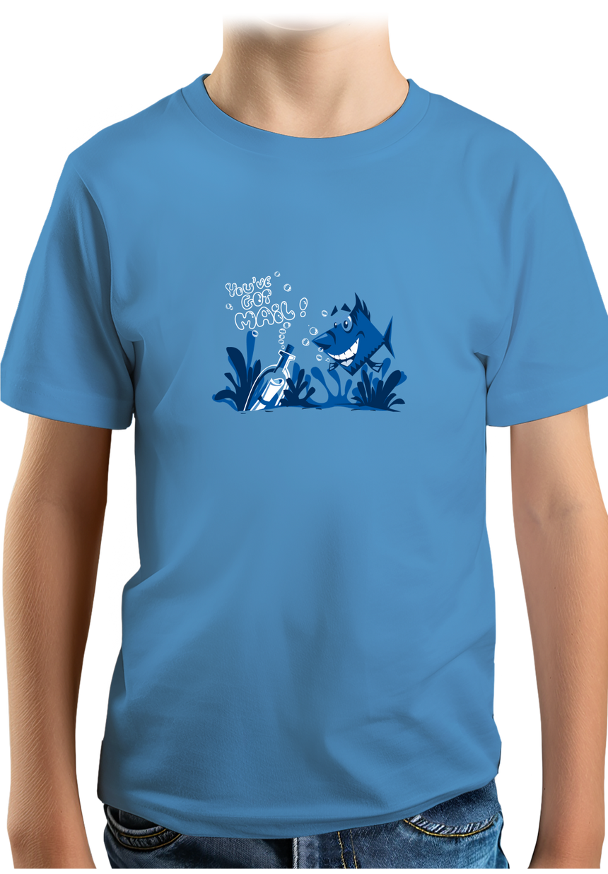 T-Shirt Garçon Bouteille à la mer poisson