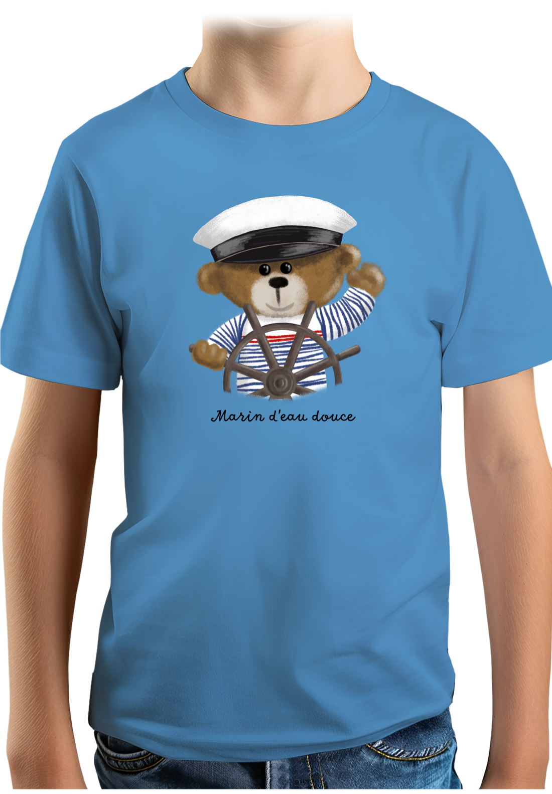 T-Shirt Garçon Ourson marin d'eau douce
