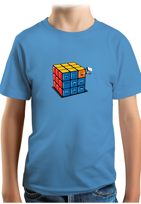 T-Shirt Garçon Ruby cube avec drapeau