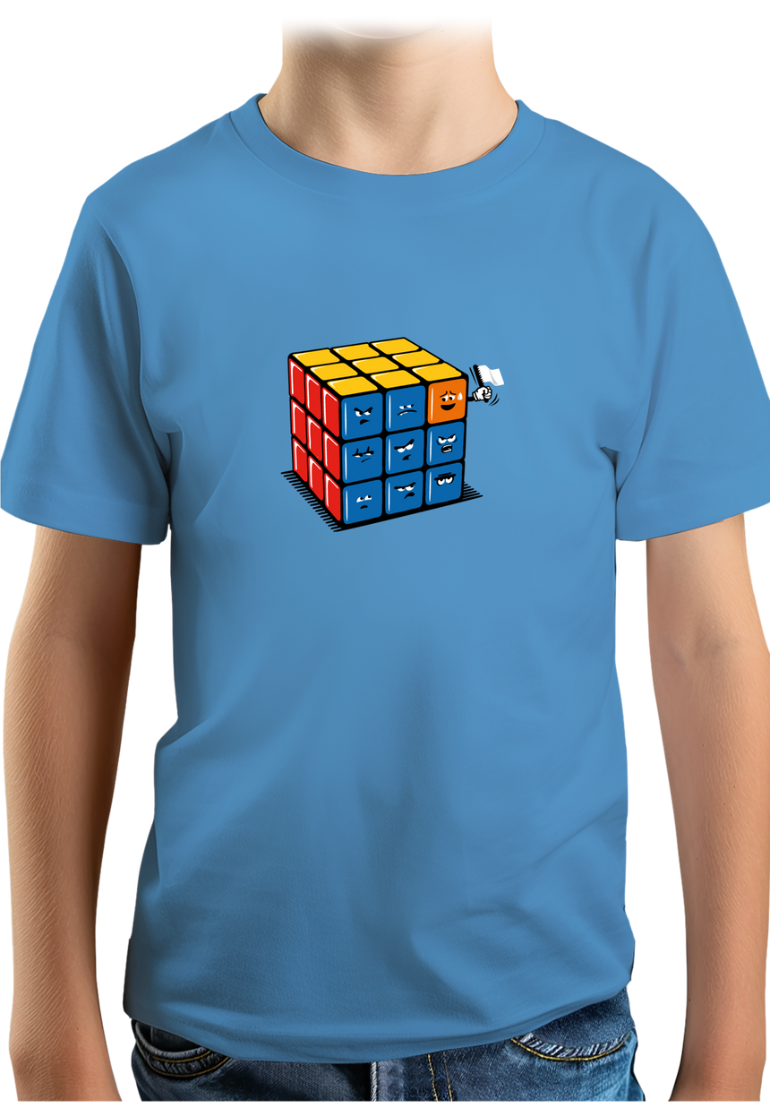 T-Shirt Garçon Ruby cube avec drapeau
