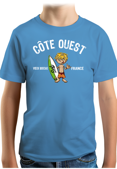 T-Shirt Garçon Petit surfeur personnalisé
