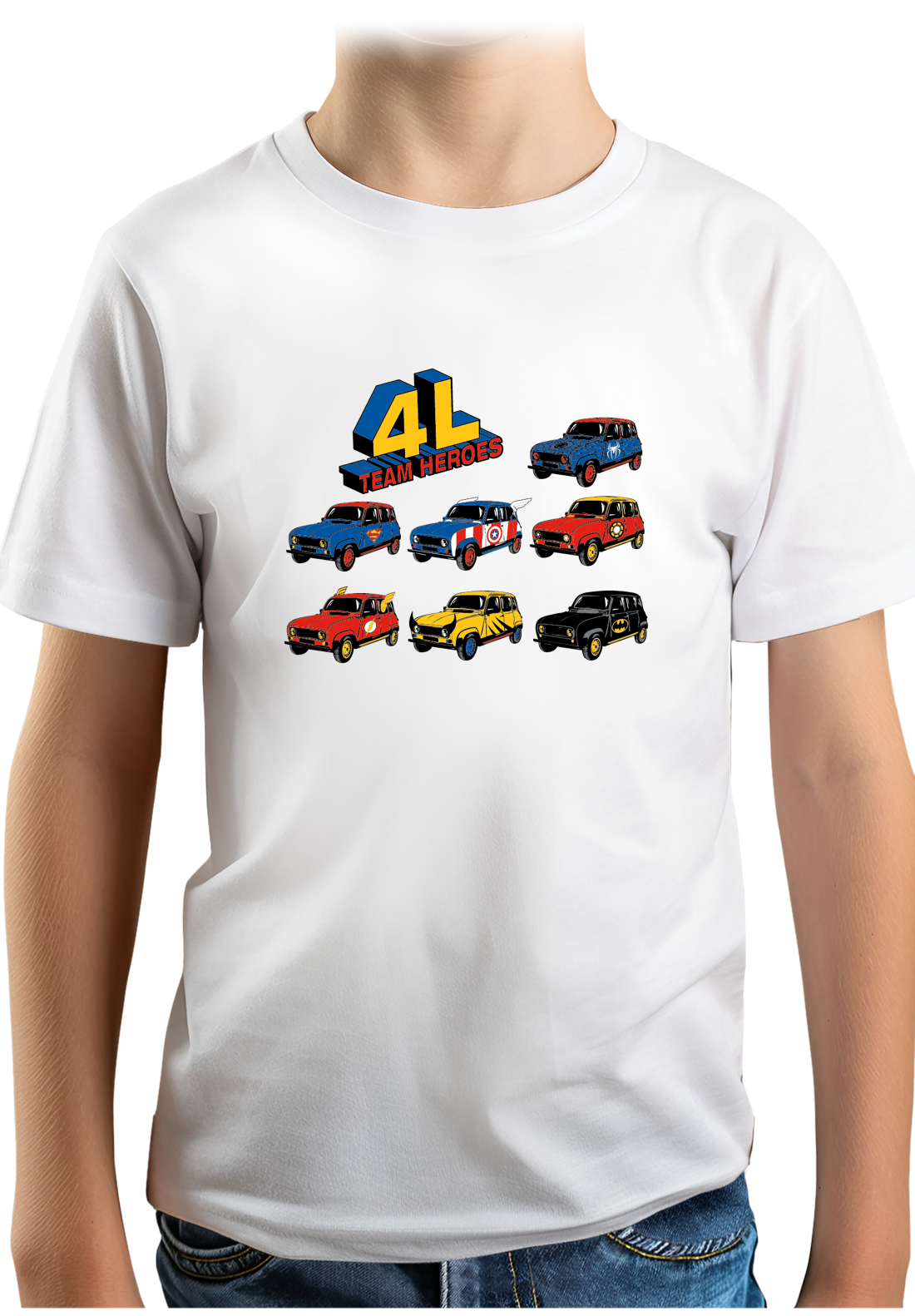 Tee-Shirt Garçon 4L Team super heroes