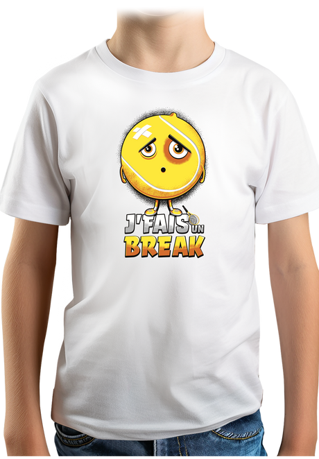 T-Shirt Garçon Balle je fais un break