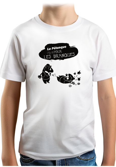 T-Shirt Garçon La pétanque pas pour les nuls