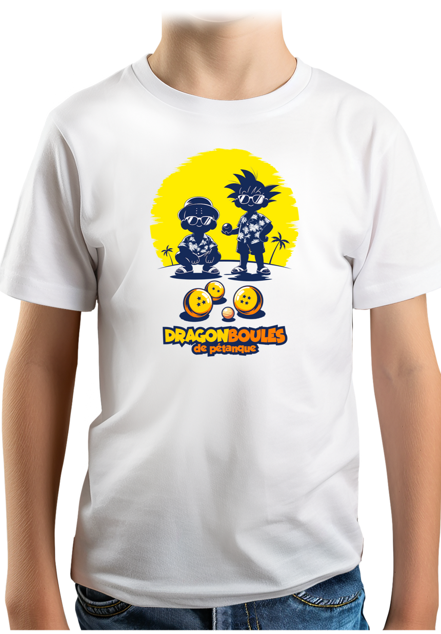 T-Shirt Garçon Dragon Boules de pétanque