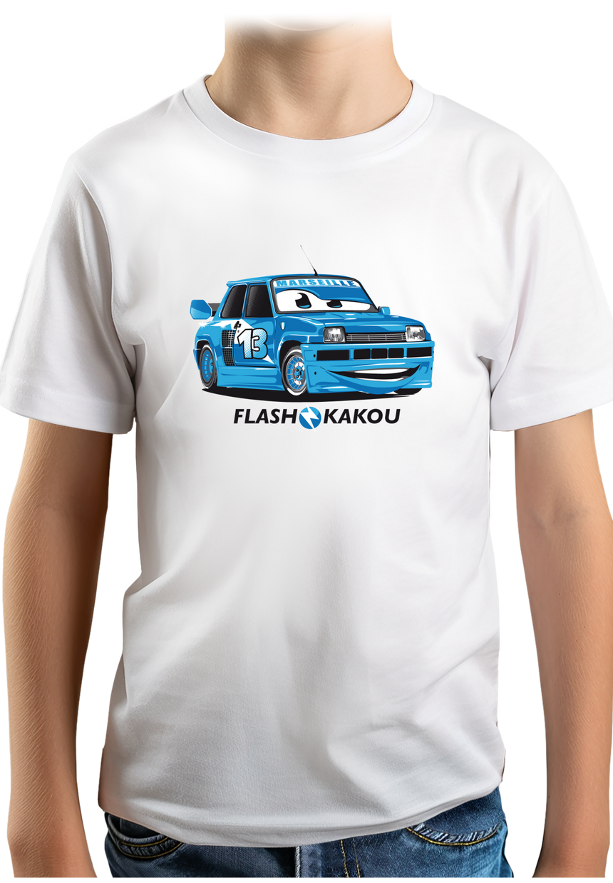T-Shirt Garçon Voiture Marseillaise flash kakou