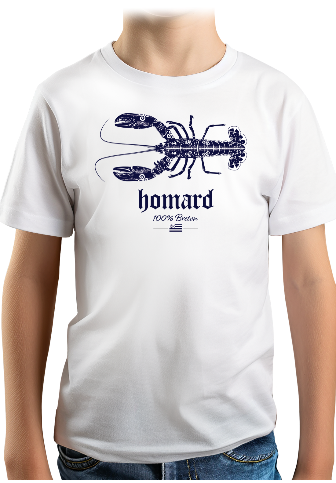 T-Shirt Garçon Homard 100% breton