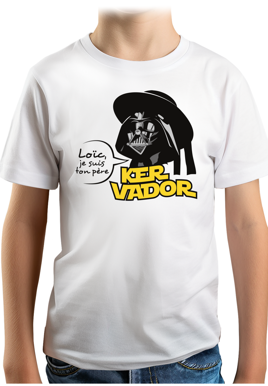 T-Shirt Garçon Kervador Et Son Fils Loic en Bretagne
