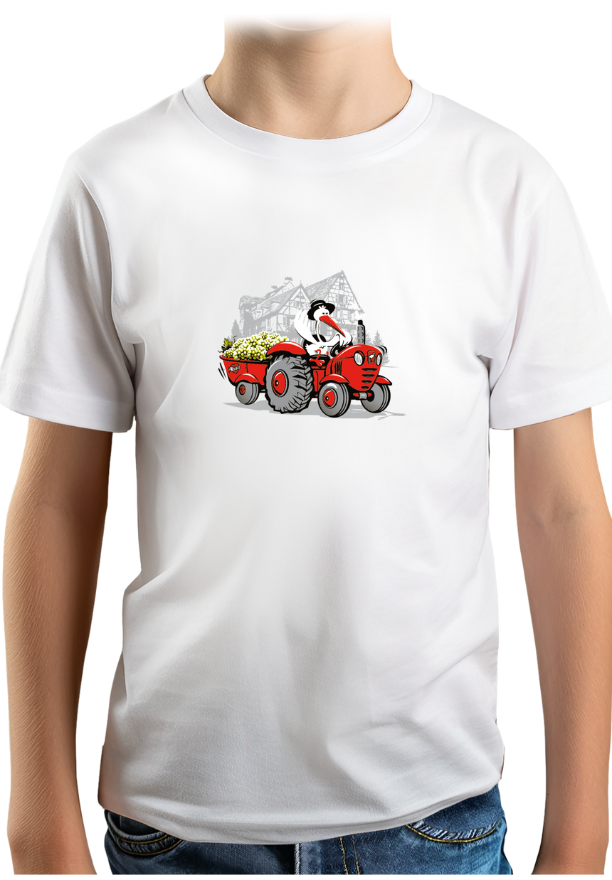 T-Shirt Garçon Les vendanges Alsaciennes